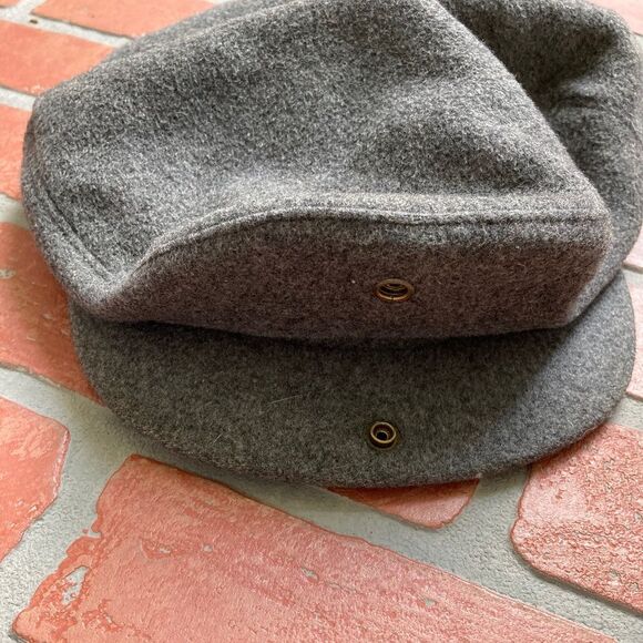 Wool/cashmere grey flatcap/newsboy style hat. Irish staple - M - Picture 3 of 11